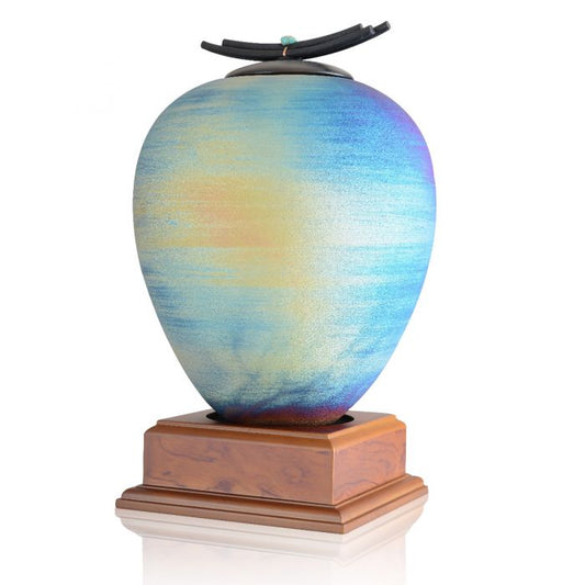Turtle Raku Cremation Urn