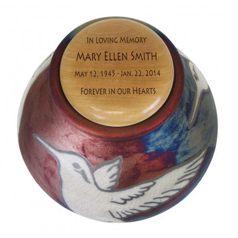 Western Garden Raku Urn